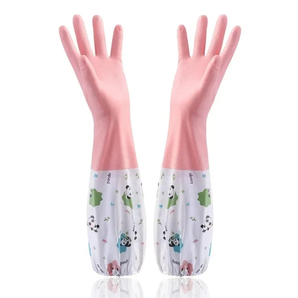 女性用防水ゴム製キッチン手袋、食器洗い、掃除、洗濯に適した耐 - Dish Glove Rubber のレビューと価格