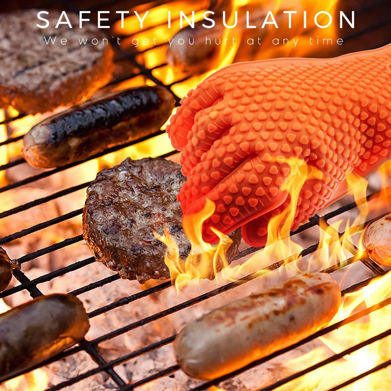 BBQシリコングリルグローブ ベーキンググローブ 火傷防止  - Oven Mitt Silicone のレビューと価格