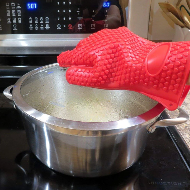 BBQシリコングリルグローブ ベーキンググローブ 火傷防止  - Oven Mitt Silicone のレビューと価格