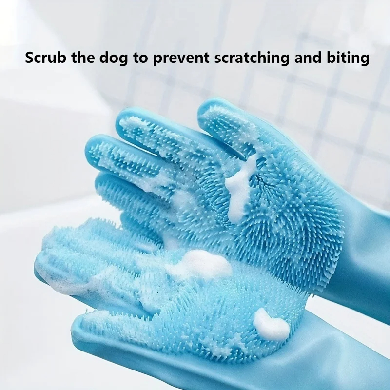 多機能シリコンペットグルーミンググローブ　抜け毛除去ブラシ　 - Rubber Glove Cleaning のレビューと価格