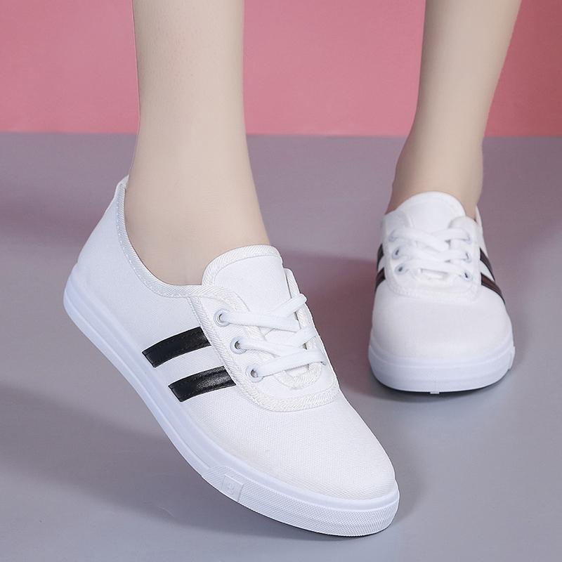 学生と学校の女性のための古典的な丸いつま先のキャンバスシュー - Vans Shoes Old Skool のレビューと価格